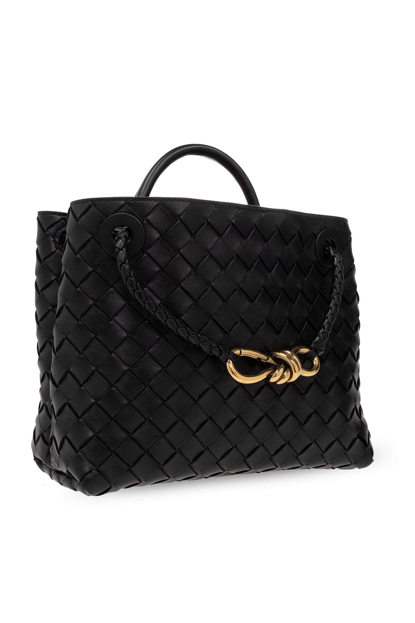 Czarny Torba na ramię 'Andiamo Small' Bottega Veneta